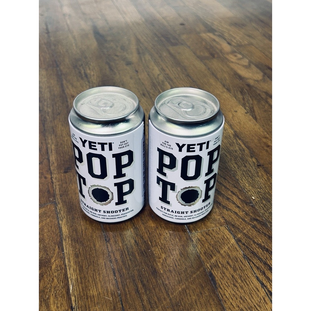 Yeti "Pop Top" Straight Shooter limited edition stash cans Removable Lids